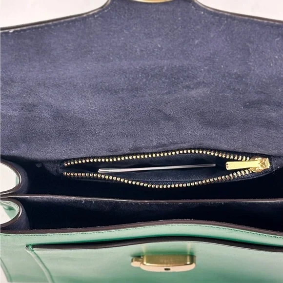 Coach Emerald Green tabby 20 Leather Satchel - Picture 15 of 16